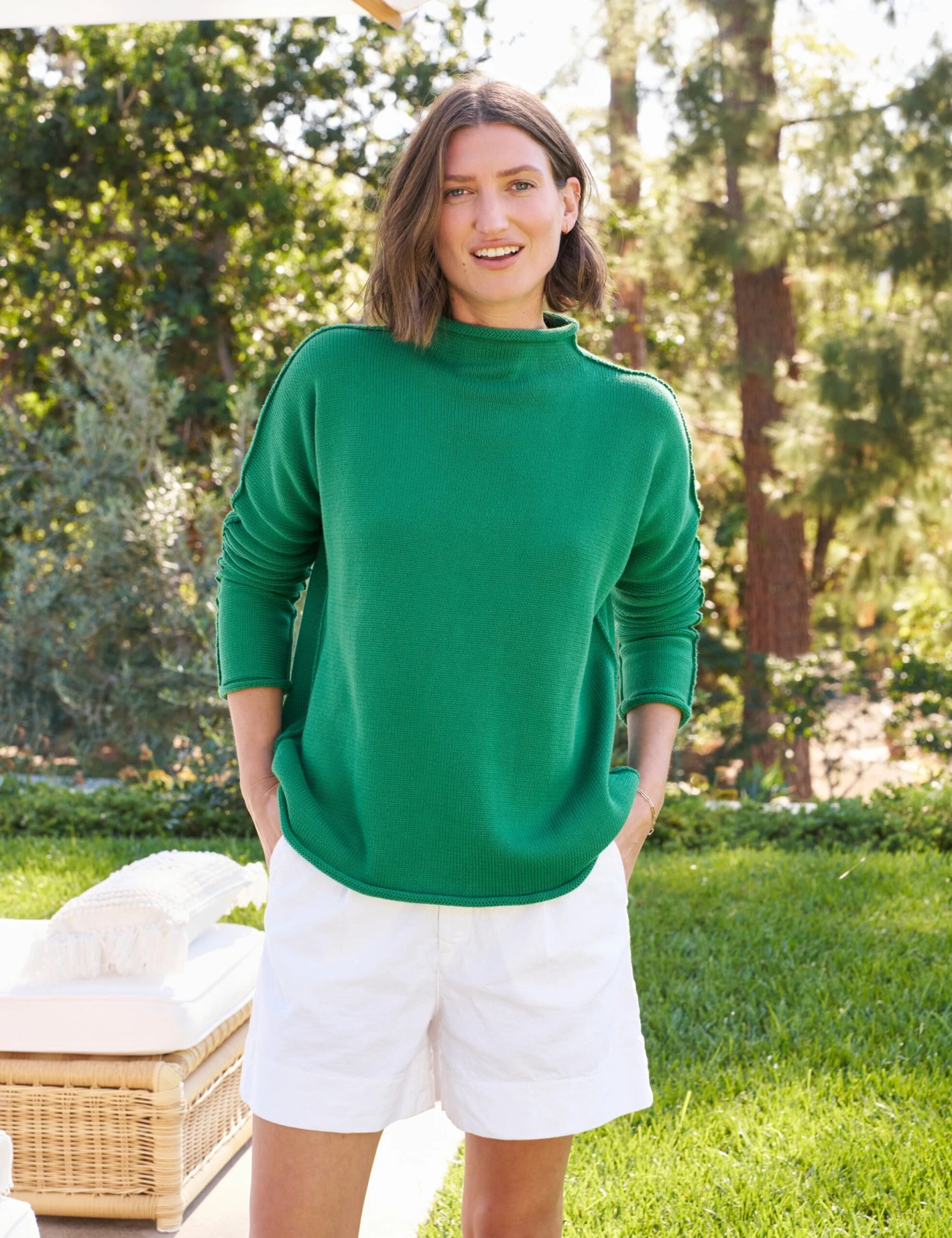 MONTEREY Kelly Green, Pure Italian Cotton - Image 4