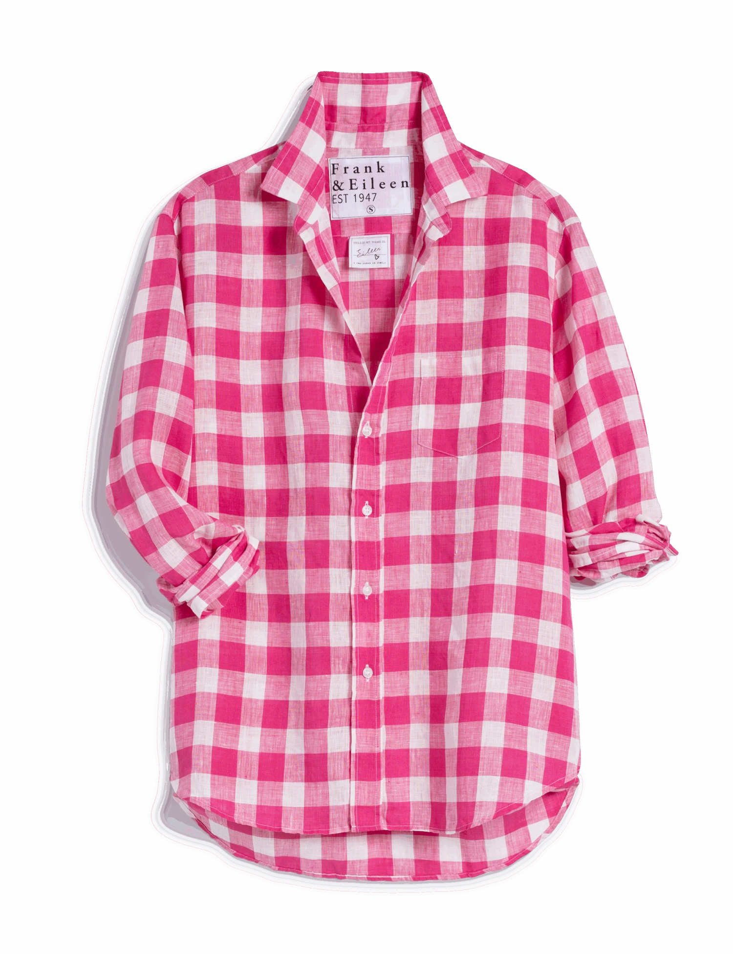 EILEEN Pink Check, Classic Linen - Image 4